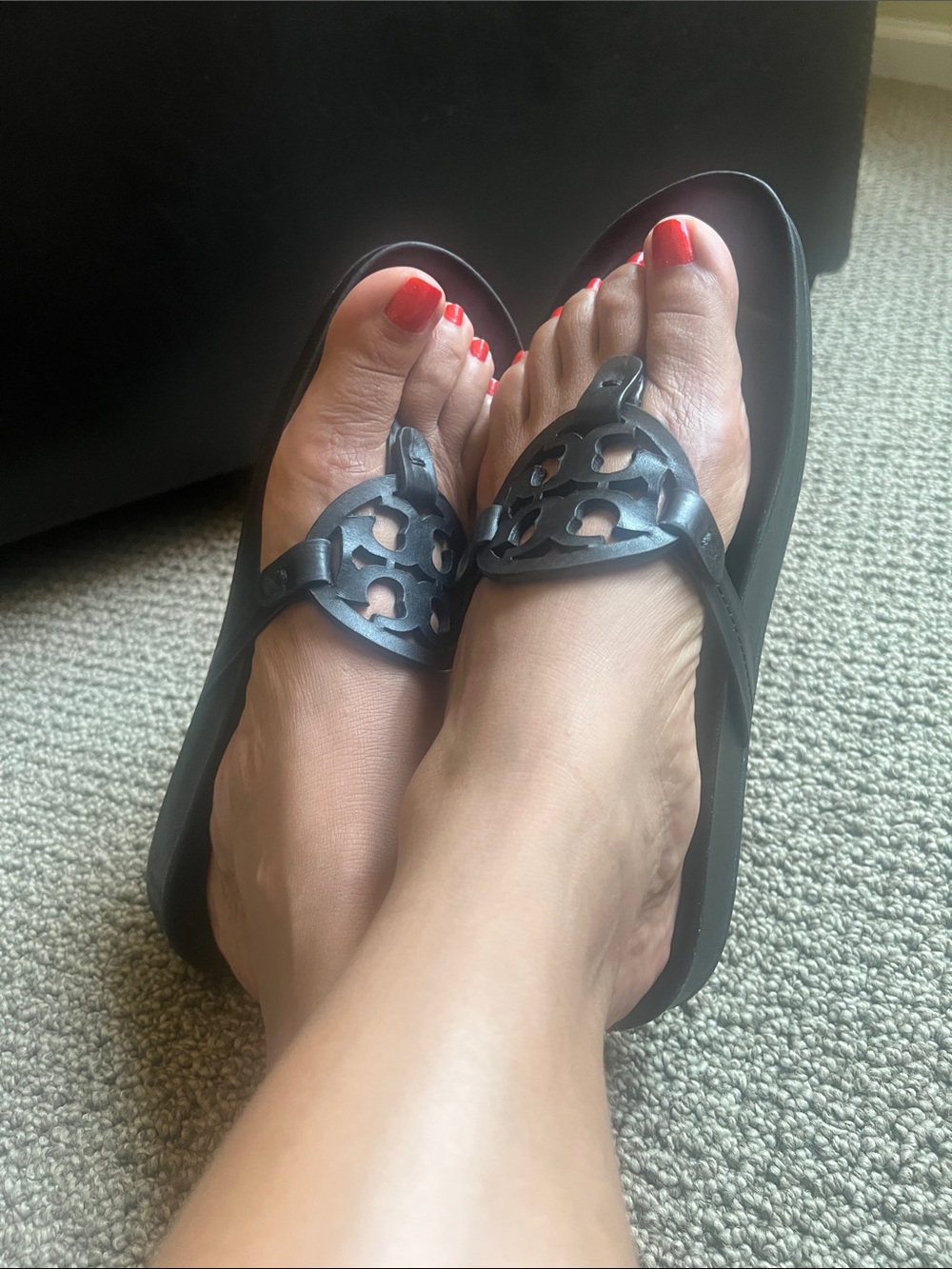 Tory Burch Miller Cloud Sandal Black Size 11 - Picture 7 of 7